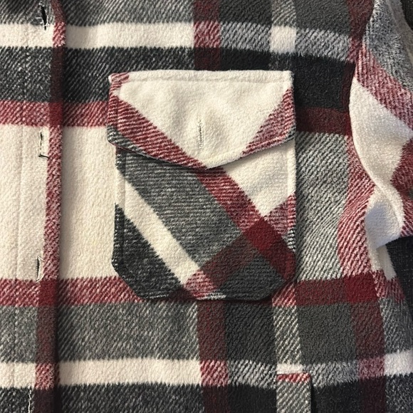 Little Mountain red blacks and white plaid jacket - Picture 3 of 8